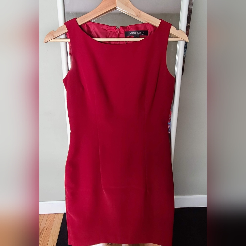 Gorgeous Burgundy Anne Klein slip dress
